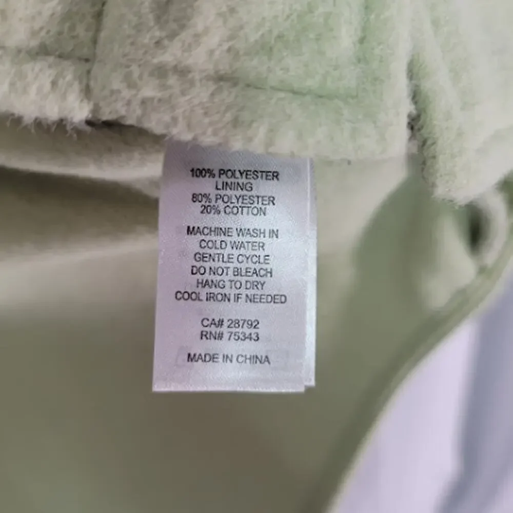 Joie- NWT- Sage green- felted button up shacket- size Large - Picture 4 of 8